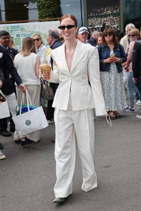 . 13 07 2024. London, United Kingdom. Jess Glynne arriving for the Ladies Singles Final on day thirteen of the Wimbledon Tennis Championships in London.  xStephenxLockx xi-Imagesx IIM-25379-0016