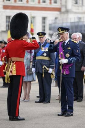 Belgian royals at the Cenotaph Parade, The Cenotaph, Whitehall, London Featuring: King Philippe of Belgium Where: London, United Kingdom When: 13 Jul 2024 Credit: Cover Images EDITORIAL USE ONLY. NOT FOR USE BY NEWSPAPERS BASED IN THE UK. Copyright: xx coverimg53947555