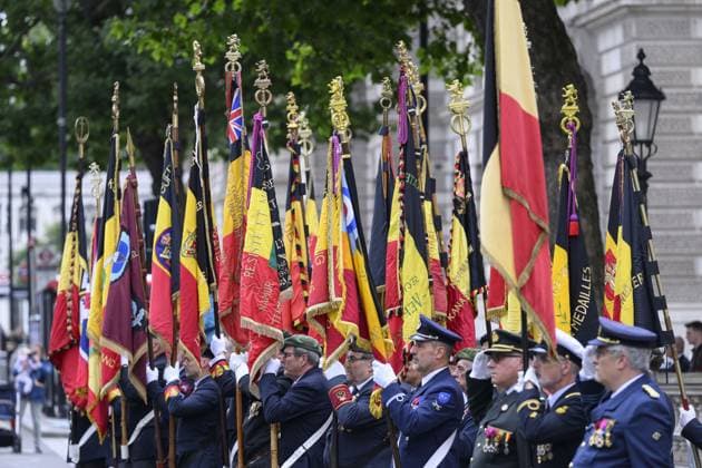 Belgian royals at the Cenotaph Parade, The Cenotaph, Whitehall, London Where: London, United Kingdom When: 13 Jul 2024 Credit: Cover Images EDITORIAL USE ONLY. NOT FOR USE BY NEWSPAPERS BASED IN THE UK. Copyright: xx coverimg53947540