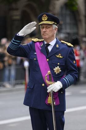 Belgian royals at the Cenotaph Parade, The Cenotaph, Whitehall, London Featuring: King Philippe of Belgium Where: London, United Kingdom When: 13 Jul 2024 Credit: Cover Images EDITORIAL USE ONLY. NOT FOR USE BY NEWSPAPERS BASED IN THE UK. Copyright: xx coverimg53947545