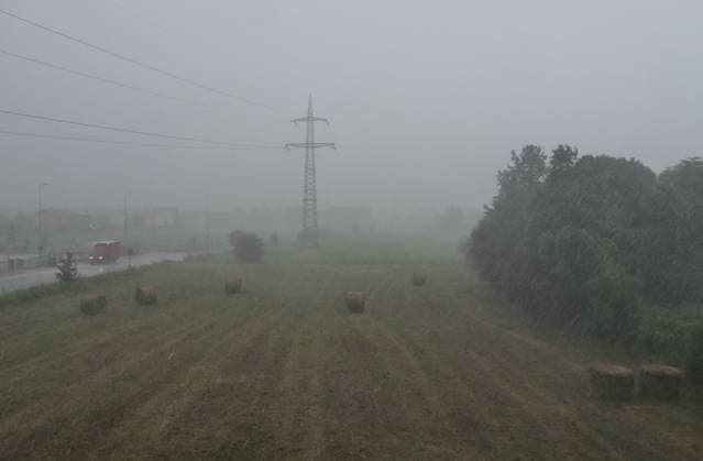 Summer 2024 another water bomb in Lombardy Summer 2024 with very strong thunderstorms characterized by gusts of wind and hailstorms that cause extensive damage in the area Bergamo Bergamo Italy Italy  Copyright: xIPA ABACAx