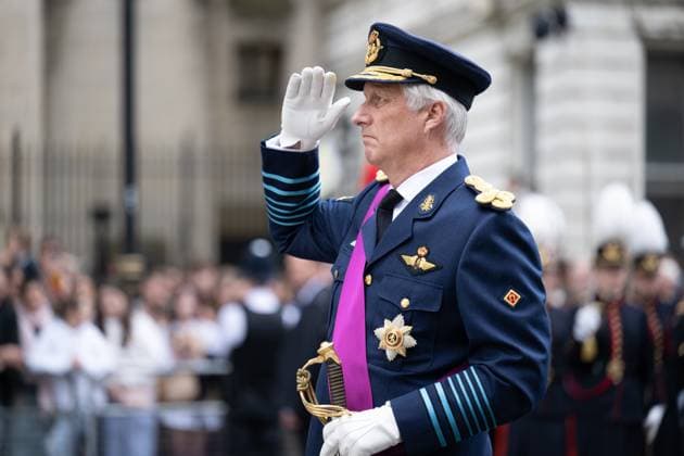 King Philippe - Filip of Belgium pictured during an international ceremony in the context of the commemoration of the Belgian soldiers that died during the two World Wars, London, United Kingdom, Saturday 13 July 2024.  BARTxLENOIR 96369631