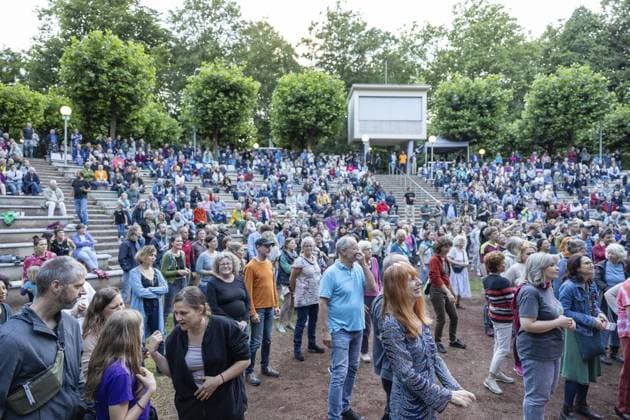 The festival Odyssee Musik der Metropolen FOR EDITORIAL PURPOSES ONLY EDITORIAL USE ONLY p On Saturday, July 13, 2024, the festival Odyssee Musik der Metropolen took place at the Freilichtbühne Wattenscheid The dance orchestra Paschulke plays danceable Balkan Ska Germany NRW Bochum Copyright MichaelxSchwalm Copyright: MichaelxSchwalm doc7waag2wmpv6h5rj79mr ,EDITORIAL USE ONLY Copyright: MichaelxSchwalm