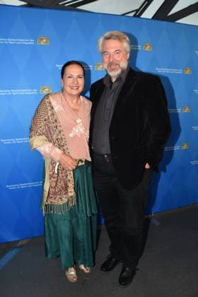 Ursula Maria Burkhart Actress Dieter Fischer Actor Munich 13 07 2024 BMW Welt Double Cone Bavarian Commitment Award 2024 Award Ceremony An evening for the invaluable work of our volunteers in Bavaria Munich