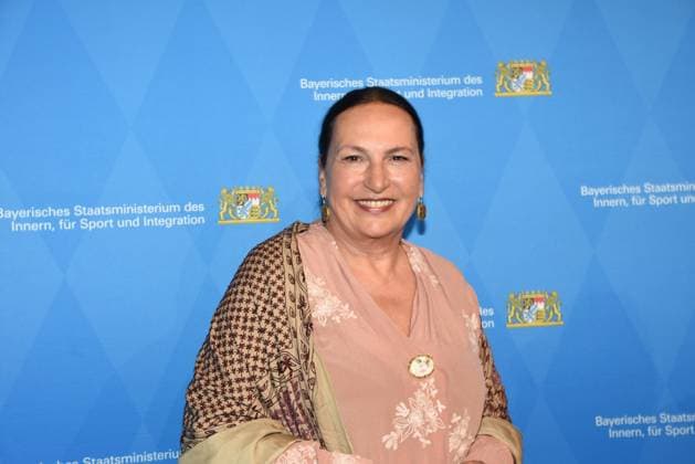 Ursula Maria Burkhart Actress Munich 13 07 2024 BMW Welt Double Cone Bavarian Commitment Award 2024 Award Ceremony An evening for the invaluable work of our volunteers in Bavaria Munich