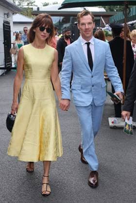 . 14 07 2024. London, United Kingdom. Benedict Cumberbatch arriving for the Mens Singles Final on the final day of the Wimbledon Tennis Championships in London.  xStephenxLockx xi-Imagesx IIM-25381-0008