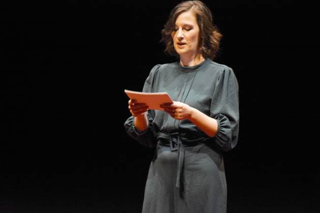 Lena Kettner Presenter Munich 14 07 2024 Residenztheater The Kurt Meisel Prize will be awarded to Moritz Treuenfels and the two sponsorship prizes to Isabell Antonia Hoeckel and Vassilissa Reznikoff at a matinee in Munich