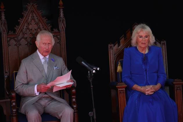 Entertainment Themen der Woche KW 29 Entertainment Bilder des Tages Image Licensed to Parsons Media. 16 07 2024. St. Peter Port, United Kingdom. Their Majesties the King and Queen Visit the Channel Islands.  Copyright: xAndrewxParsonsx xParsonsxMediax PAR-8717-0067