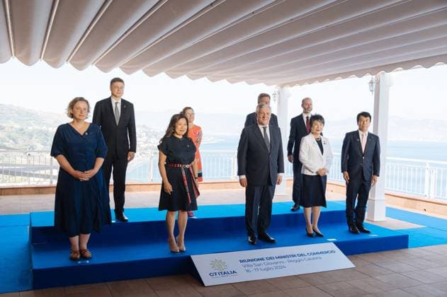 Bilder des Jahres 2024, News 07 Juli News Themen der Woche KW 29 G7 Ministers Meeting 2024 Reggio Calabria - Villa San Giovanni - G7 Ministers meeting 2024 Editorial Usage Only Reggio Calabria Italy  Copyright: xIPA ABACAx