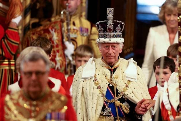 Bilder des Jahres 2024, Entertainment 07 Juli Entertainment Themen der Woche KW 29 Entertainment Bilder des Tages . 17 07 2024. London, United Kingdom. King Charles III and Queen Camilla at the State Opening of Parliament in London.  xi-Imagesx xPoolx IIM-25385-0050