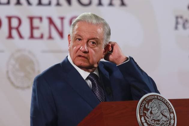 Mexico s President Andres Manuel Lopez Obrador speaking during a briefing conference in front media at National Palace where talk about the over-representation criteria in the Constitution for the integration of the Chamber of Deputies for the LXVI Legislature. on July 17, 2024 in Mexico City, Mexico. Mexico City Mexico - ZUMAe321 20240717_zia_e321_007 Copyright: xCarlosxSantiagox