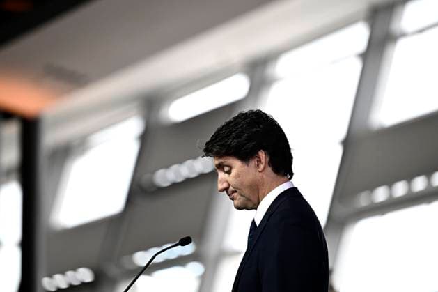 Kanada, Justin Trudeau besucht Militärzeremonie in Ottawa July 18, 2024, Ottawa, On, Canada: Prime Minister Justin Trudeau delivers remarks at a Chief of the Defence Staff change of command ceremony between Gen. Wayne Eyre and Gen. Jennie Carignan at the Canadian War Museum in Ottawa, on Thursday, July 18, 2024. Ottawa Canada  - ZUMAc35_ 20240718_zaf_c35_036 Copyright: xJustinxTangx