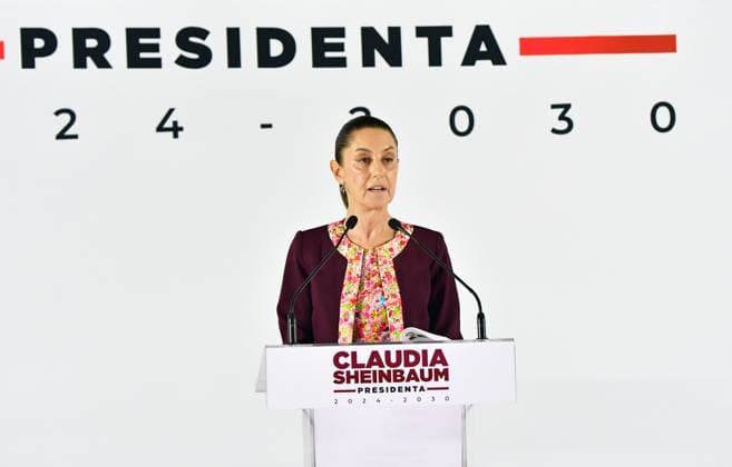 July 18, 2024, Mexico City, Mexico City, Mexico: The virtual next president of Mexico, CLAUDIA SHEINBAUM, presented three more of her collaborators to join the legal cabinet that will take office on October 1 Mexico City Mexico - ZUMAn296 20240718_zip_n296_008 Copyright: xJorgexNunezx