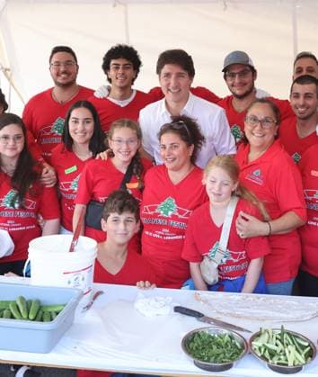 July 18, 2024, Ottawa, On, Canada: Prime Minister Justin Trudeau poses for a photo at a Lebanese festival at the St. Elias Centre in Ottawa on Thursday, July 18, 2024. Ottawa Canada  - ZUMAc35_ 20240718_zaf_c35_080 Copyright: xPatrickxDoylex