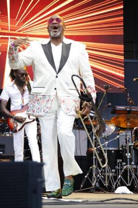 Performances at the Dell East Summer Music Concert Series Featuring: Jeff Bradshaw Where: Philadelphia, Pennsylvania, United States When: 18 Jul 2024 Credit: William Wade INSTARimages EDITORIAL USE ONLY. NOT FOR USE BY NEWSPAPERS BASED IN THE UK. Copyright: xWilliamxT.xWadexJr photographerx instar53962935
