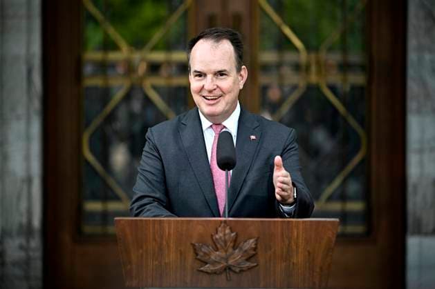 July 19, 2024, Ottawa, On, CAN: Minister of Labour and Seniors Steven MacKinnon participates in a media availability after a cabinet swearing-in ceremony at Rideau Hall in Ottawa, on Friday, July 19, 2024. Ottawa CAN  - ZUMAc35_ 20240719_zaf_c35_015 Copyright: xJustinxTangx