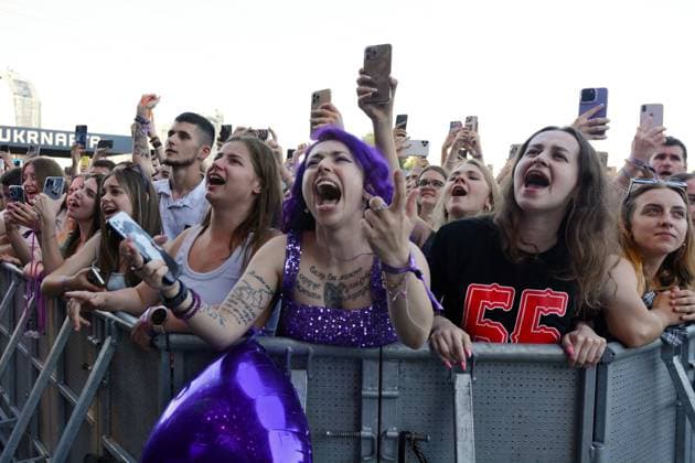 July 19, 2024, Ukraine: Visitors and fans rejoice during the ATLAS UNITED 2024 music festival on July 19, 2024 in Kyiv, Ukraine. Ukraine - ZUMAs197 20240719_aaa_s197_080 Copyright: xSOPAxImagesx