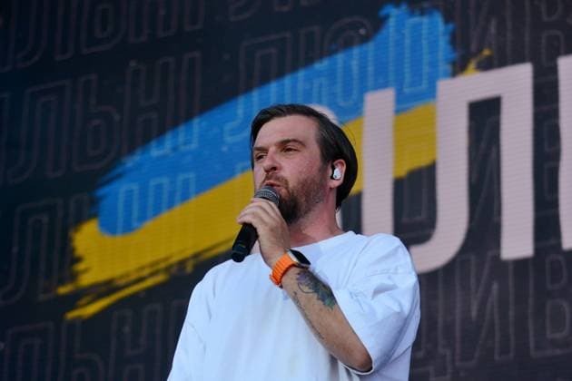 The Opening Of The Atlas United 2024 Music Festival Held In Kyiv Serhii Tanchynets, front man of BEZ OBMEZHEN band, during the ATLAS UNITED 2024 music festival on July 19, 2024 in Kyiv, Ukraine. Copyright: xx Oleksandr-Gusev-ATLAS-19072024(4)