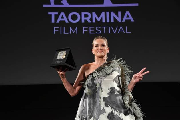 Taormina: Taormina Film Festival. Sharon Stone Lifetime Achievement Award. Pictured: Sharon Stone  Copyright: xMaurizioxD Avanzox xipa-agency.nx xMaurizioxDxAvanzox IPA_Agency_IPA48130601