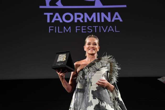Taormina: Taormina Film Festival. Sharon Stone Lifetime Achievement Award. Pictured: Sharon Stone  Copyright: xMaurizioxD Avanzox xipa-agency.nx xMaurizioxDxAvanzox IPA_Agency_IPA48130605