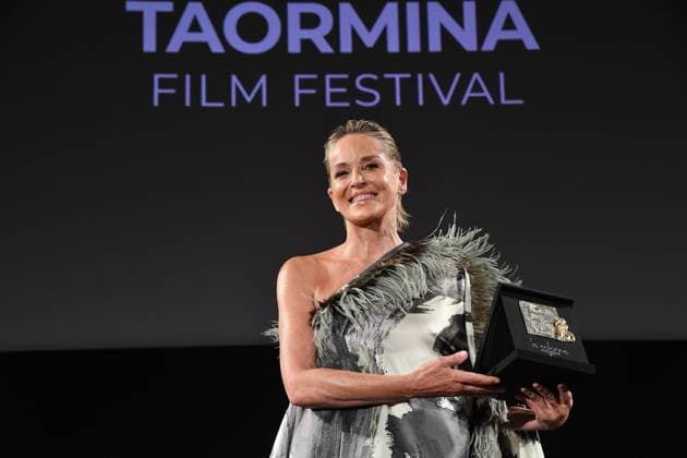 Taormina: Taormina Film Festival. Sharon Stone Lifetime Achievement Award. Pictured: Sharon Stone  Copyright: xMaurizioxD Avanzox xipa-agency.nx xMaurizioxDxAvanzox IPA_Agency_IPA48130610