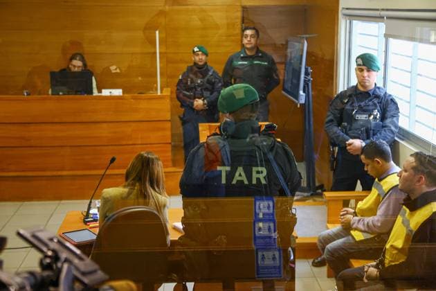 Bilder des Jahres 2024, News 07 Juli News Themen der Woche KW 29 Santiago, July 20, 20024 formalization of the two Venezuelans arrested for the Lampa massacre Edwin Navarro Aton Chile, Santiago Aton 920346  Copyright: EDWINxNAVARRO ATONxCHILE