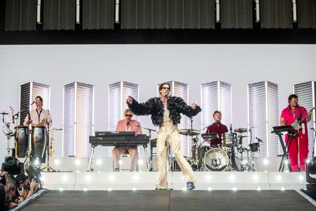 Band Son Mieux of Netherlands performs at the 21st Colours of Ostrava music festival at Lower Area of Vitkovice, Ostrava, Czech Republic, on July 19, 2024. Pictured singer Camiel Meiresonne. (CTKxPhoto VladimirxPrycek) CTKPhotoP2024071909898  CTKPhotoP2024071909898