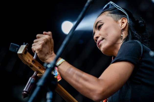 Vocalist from southern Taiwan Sauljaljui performs at the 21st Colours of Ostrava music festival at Lower Area of Vitkovice, Ostrava, Czech Republic, on July 19, 2024. (CTKxPhoto VladimirxPrycek) CTKPhotoP2024071909922  CTKPhotoP2024071909922