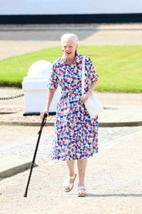 21-07-2024 Denmark Queen Margrethe during the annual tilting show and welcome the Ringriding parcipitants at Graasten Castle in Denmark. Â  Copyright: xPPEx