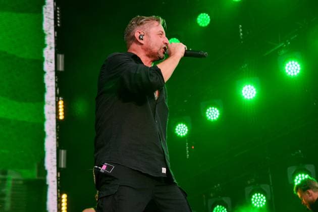 July 21, 2024, Kyiv, Ukraine: Serhiy Zhadan, frontman of Zhadan i Sobaky (Ukrainian band) performs during the Atlas United 2024 music festival. Together with the fundraising platform UNITED24, the festival organisers hope to raise 100 million UAH (Ukrainian Hryvnias) or approximately US$ 2.41 million to purchase drones. In view of the ongoing war in Ukraine, the organizers provided visitors with large air raid shelters. Kyiv Ukraine - ZUMAs197 20240721_aaa_s197_101 Copyright: xAleksandrxGusevx
