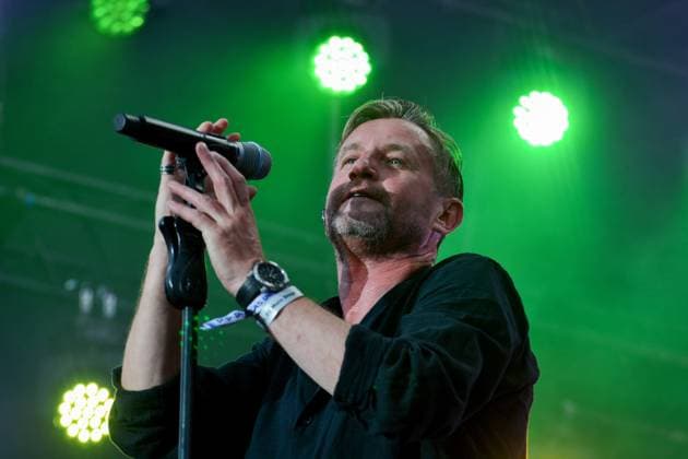 July 21, 2024, Kyiv, Ukraine: Serhiy Zhadan, frontman of Zhadan i Sobaky (Ukrainian band) performs during the Atlas United 2024 music festival. Together with the fundraising platform UNITED24, the festival organisers hope to raise 100 million UAH (Ukrainian Hryvnias) or approximately US$ 2.41 million to purchase drones. In view of the ongoing war in Ukraine, the organizers provided visitors with large air raid shelters. Kyiv Ukraine - ZUMAs197 20240721_aaa_s197_111 Copyright: xAleksandrxGusevx