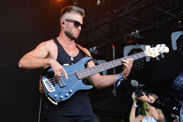 July 21, 2024, Kyiv, Ukraine: Guitarist seen during the Atlas United 2024 music festival. Together with the fundraising platform UNITED24, the festival organisers hope to raise 100 million UAH (Ukrainian Hryvnias) or approximately US$ 2.41 million to purchase drones. In view of the ongoing war in Ukraine, the organizers provided visitors with large air raid shelters. Kyiv Ukraine - ZUMAs197 20240721_aaa_s197_114 Copyright: xAleksandrxGusevx