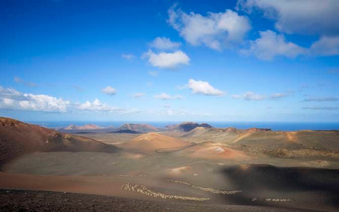 Spain, Canary Islands, Volcanic landscape of Timanfaya National Park, SMAF02828