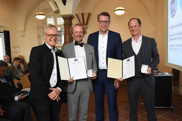 Prof Dipl Ing Architect Mathias Pfeil, General Conservator of the Bavarian State Office for Monument Preservation Max Schmidt Presente