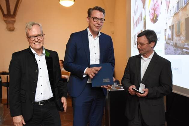 Prof Dipl Ing Architect Mathias Pfeil, General Conservator of the Bavarian State Office for the Preservation of Monuments Markus Blume State Minister for Science and Art