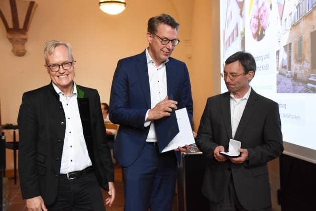 Prof Dipl Ing Architect Mathias Pfeil, General Conservator of the Bavarian State Office for the Preservation of Monuments Markus Blume State Minister for Science and Art