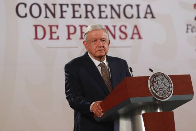 Mexican President Lopez Obrador Briefing Mexican President AndrÃ s Manuel Lopez Obrador speaking during a briefing conference at National Palace where talk about the Morena s overrepresentation in the Mexican Congress. on July 24, 2024 in Mexico City, Mexico. (Photo by Carlos Santiago Eyepix Group) Copyright: xCarlosxSantiago xEyepixxGroupx CS_24072024_126436