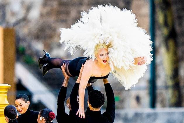 Lady Gaga performs during the opening ceremony of the Paris 2024 Olympic Games on the Seine River in Paris Lady Gaga performs during the opening ceremony of the Paris 2024 Olympic Games on the Seine River in Paris, France, July 26, 2024 Pierre Perusseau Besrtimage Singer Lady Gaga performs during the opening ceremony of the Paris 2024 Olympic Games on the Seine River in Paris, France, July 26, 2024 Paris France  Copyright: xJacovides-Perusseaux xBestimagexJacovides-Perusseaux xBestimagex