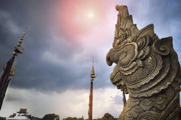 Nong Nooch Tropical Botanical Garden, details, stormy weather, Pattaya, Thailand, Asia Copyright: imageBROKER DaryaxPetrenko ibxiqx10526180.jpg