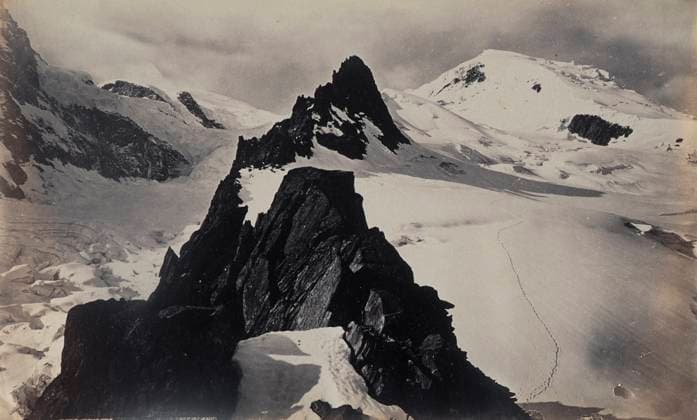 RECORD DATE NOT STATED View from Mt. Blanc, c.1860s. Copyright:xHeritagexArt HeritagexImagesxFrancisxFrithx IMAGO, ! ACHTUNG: AUFNAHMEDATUM GESCHÄTZT!  Copyright:HeritagexArt HeritagexImagesxFrancisxFrithx IMAGO