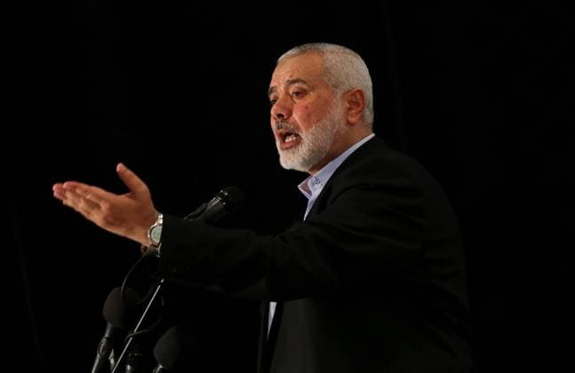 A memorial service for the three Palestinian policemen (File)Head of the Political Bureau of Hamas Ismail Haniyeh speaks during a memorial service for the three Palestinian policemen, in Gaza city on September 2, 2019. Iran s Revolutionary Guards said July 31, 2024 that the chief of the Palestinian Hamas militant group, Ismail Haniyeh, was killed in Tehran along with one of his bodyguards. Photo by Ashraf Amra Gaza city Gaza Strip Palestinian Territory 310724_Archive_Haniyeh_00(1) Copyright: xapaimagesxAshrafxAmraxx xapaimagesx