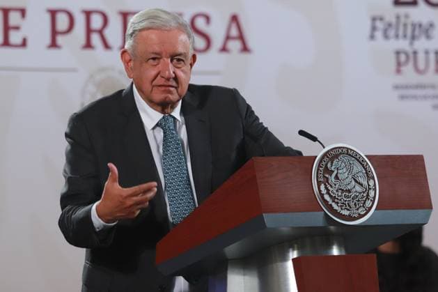Mexican President Lopez Obrador News Conference Mexico™s President Andres Manuel Lopez Obrador gives the report on economic and public finance performance from 2018 to 2024 at the briefing conference in front of reporters, at the National Palace. on July 31, 2024 in Mexico City, Mexico. (Photo by Carlos Santiago Eyepix Group) Copyright: xCarlosxSantiago xEyepixxGroupx CS_31072024_126667