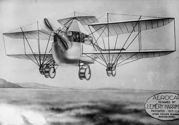 RECORD DATE NOT STATED J.E. Harriman s Aerocar, 1910 or 1911. Shows patent drawing of John Emery Harriman. Copyright:xHeritagexArt HeritagexImagesxBainxNewsxServicex IMAGO, ! ACHTUNG: AUFNAHMEDATUM GESCHÄTZT!  Copyright:HeritagexArt HeritagexImagesxBainxNewsxServicex IMAGO