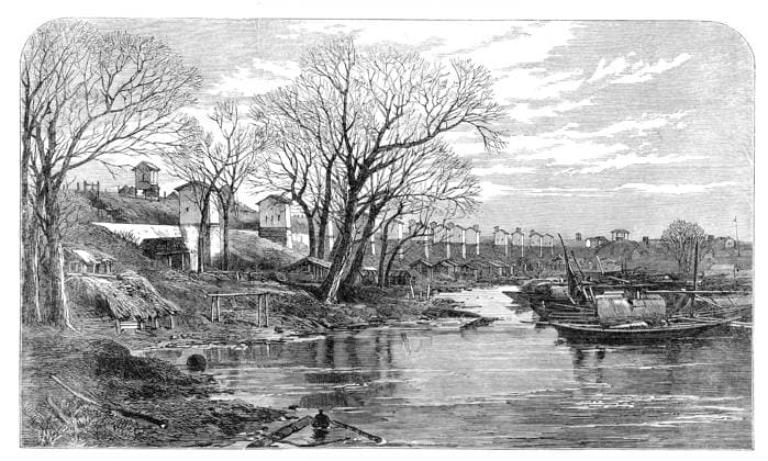 RECORD DATE NOT STATED The Taeping Rebellion in China: interior of the walls of Soo-Chow, 1864. Engraving from a photograph, ...illustrative of the capture of the Chinese town of Soo-Chow by the Imperialist troops, under Major Gordon; and the subsequent destruction of the Taeping or rebel leaders...The aspect of the town walls, overlooking the water . From Illustrated London News, 1864. Copyright:xThexPrintxCollector HeritagexImagesxUnknownx IMAGO, ! ACHTUNG: AUFNAHMEDATUM GESCHÄTZT!  Copyright:ThexPrintxCollector HeritagexImagesxUnknownx IMAGO