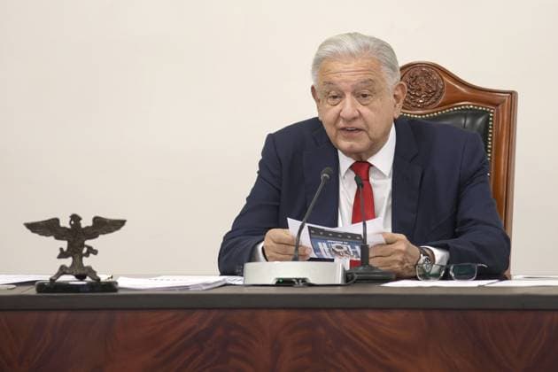 Andres Manuel Lopez Obrador Briefing Mexico s President, Andres Manuel Lopez Obrador speaks during a news conference at the Ignacio Zaragoza Hall of the National Palace. on August 2, 2024 in Mexico City, Mexico. Mexico City CDMX Mexico Copyright: xIsmaelxRosasx