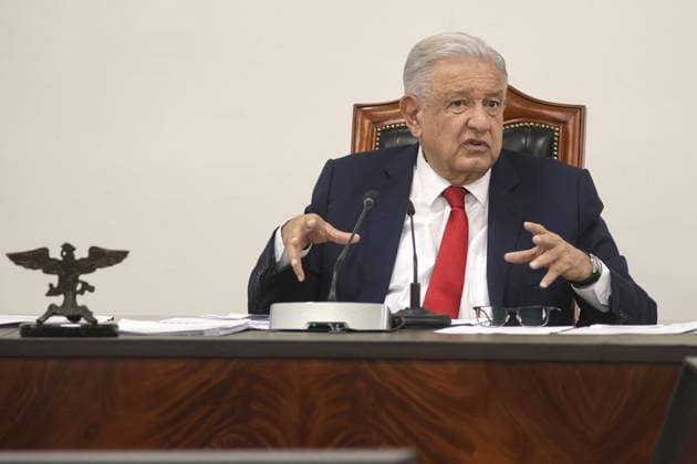 Andres Manuel Lopez Obrador Briefing Mexico s President, Andres Manuel Lopez Obrador speaks during a news conference at the Ignacio Zaragoza Hall of the National Palace. on August 2, 2024 in Mexico City, Mexico. Mexico City CDMX Mexico Copyright: xIsmaelxRosasx