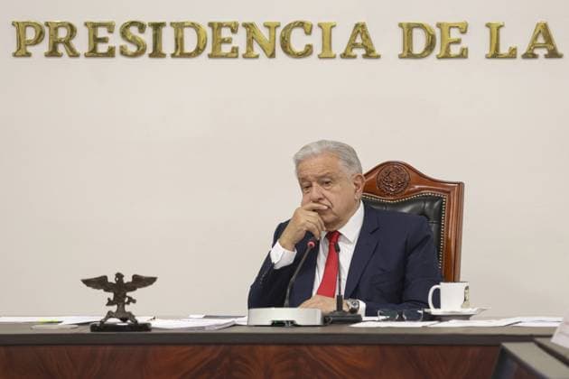 Andres Manuel Lopez Obrador Briefing Mexico s President, Andres Manuel Lopez Obrador speaks during a news conference at the Ignacio Zaragoza Hall of the National Palace. on August 2, 2024 in Mexico City, Mexico. Mexico City CDMX Mexico Copyright: xIsmaelxRosasx