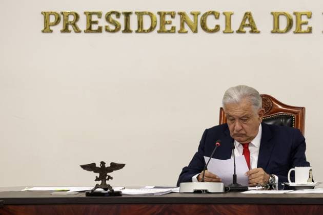 Andres Manuel Lopez Obrador Briefing Mexico s President, Andres Manuel Lopez Obrador speaks during a news conference at the Ignacio Zaragoza Hall of the National Palace. on August 2, 2024 in Mexico City, Mexico. Mexico City CDMX Mexico Copyright: xIsmaelxRosasx