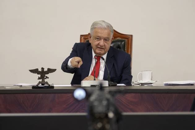 Andres Manuel Lopez Obrador Briefing Mexico s President, Andres Manuel Lopez Obrador speaks during a news conference at the Ignacio Zaragoza Hall of the National Palace. on August 2, 2024 in Mexico City, Mexico. Mexico City CDMX Mexico Copyright: xIsmaelxRosasx