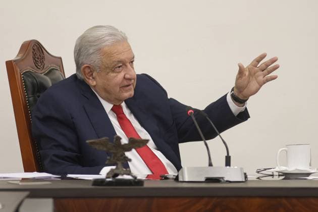 Andres Manuel Lopez Obrador Briefing Mexico s President, Andres Manuel Lopez Obrador speaks during a news conference at the Ignacio Zaragoza Hall of the National Palace. on August 2, 2024 in Mexico City, Mexico. Mexico City CDMX Mexico Copyright: xIsmaelxRosasx